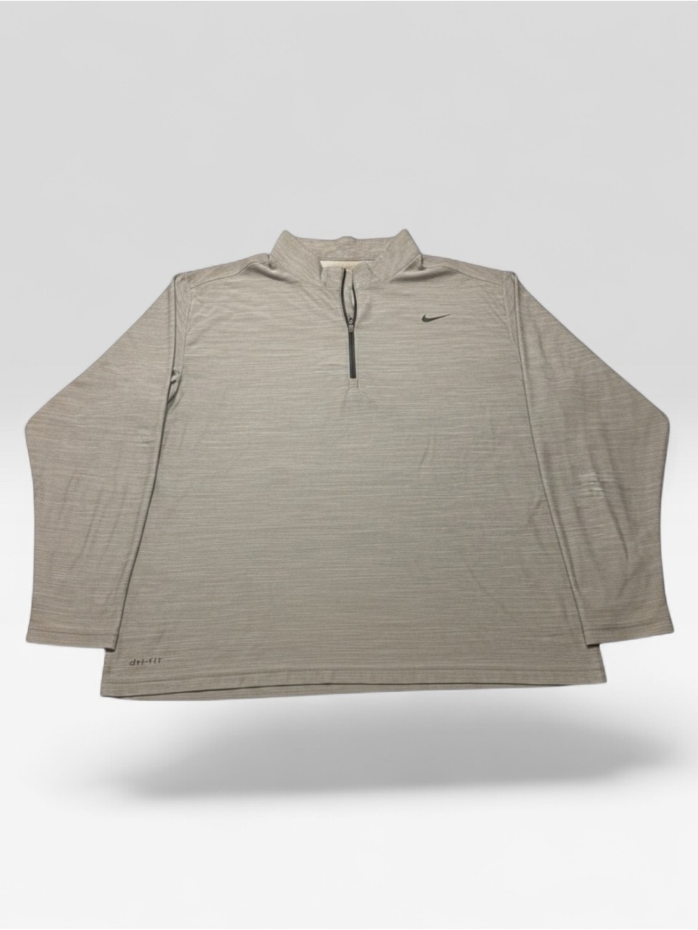 Nike Men’s 3XL Heather Gray Quarter-Zip Pullover - Picture 3 of 7